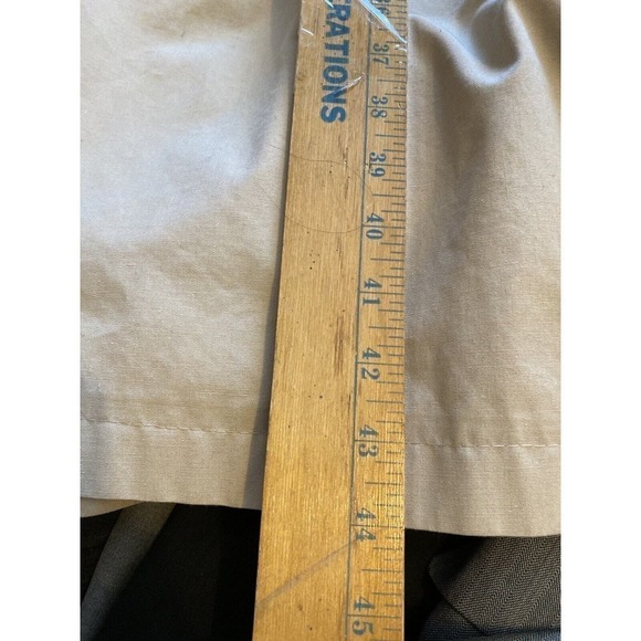 Vtg Sharon Rainwear 11/12 Khaki Tan Women's Classic Lined Trench Coat - Picture 10 of 13